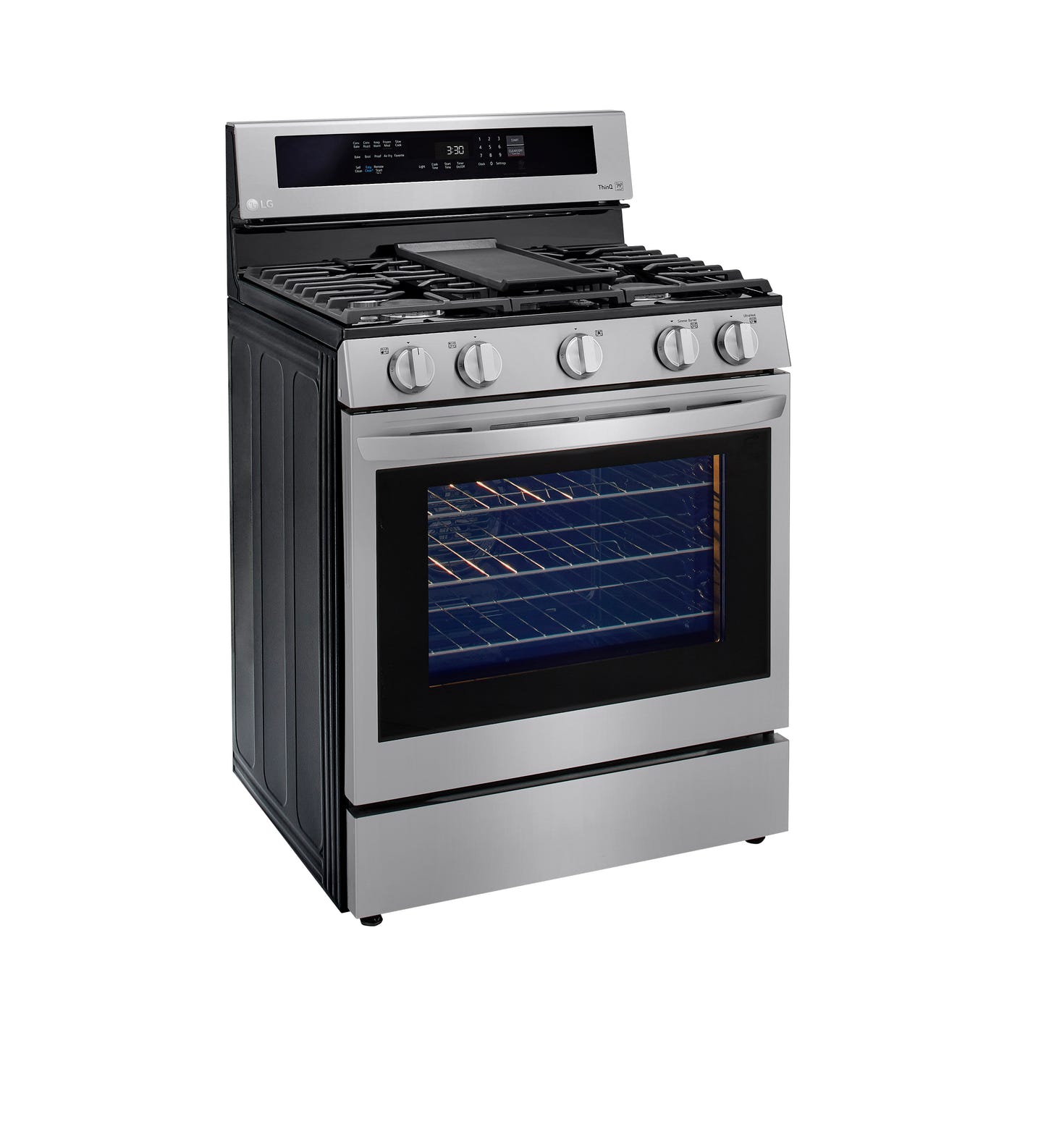 5.8 cu ft. Smart Wi-Fi Enabled True Convection InstaView™ Gas Ranges with Air Fry LRGL5825F