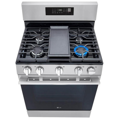 LG LRGN6323Y Gas Range, 30" Width, 6.3 Cu. Ft Capacity, 20K BTU
