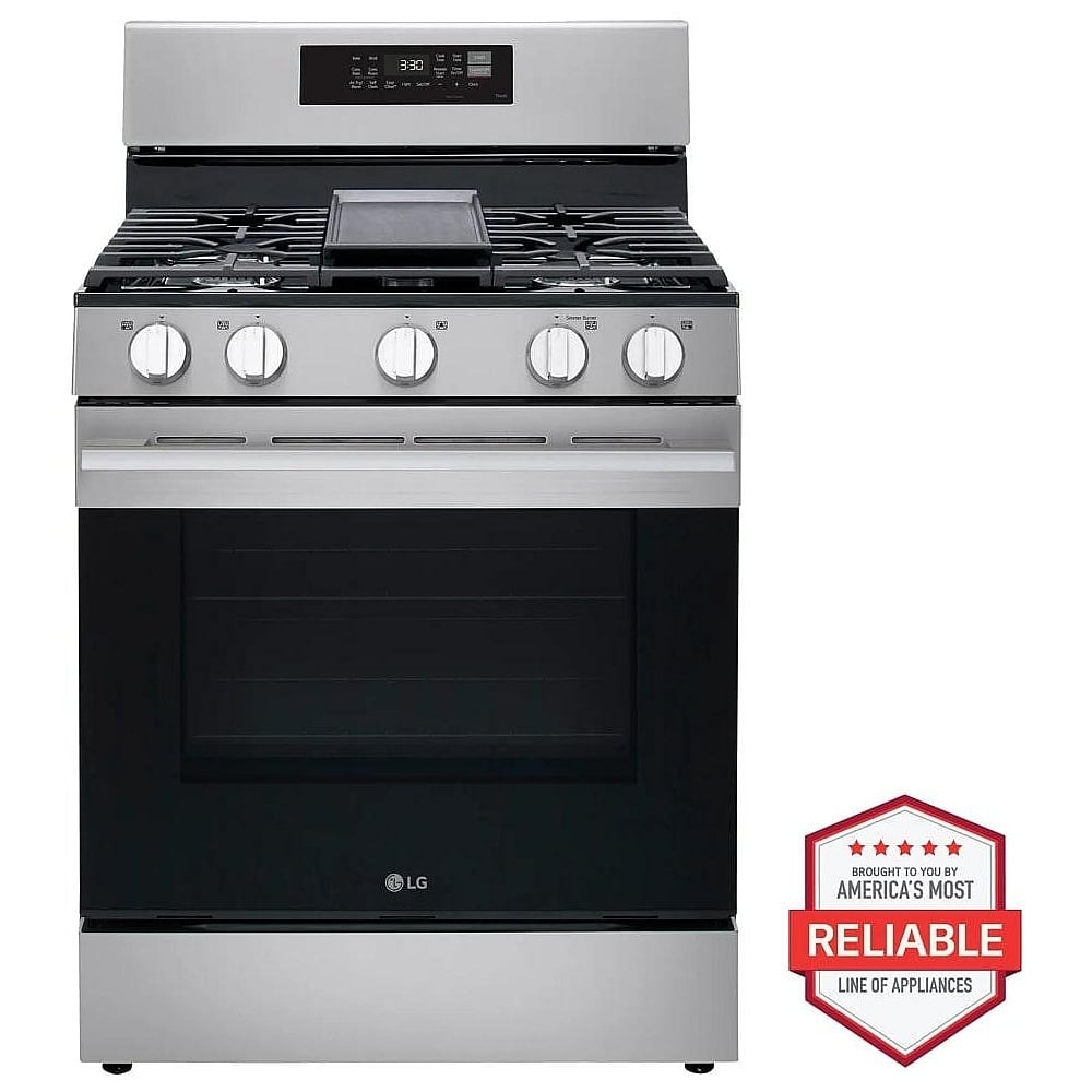 LG LRGN6323Y Gas Range, 30" Width, 6.3 Cu. Ft Capacity, 20K BTU