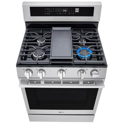 LG LRGN6325X Gas Range, 30" Width, 6.3 Cu. Ft Capacity, 20K BTU