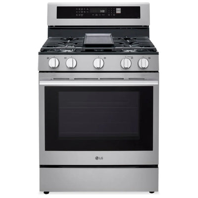 LG LRGN6325X Gas Range, 30" Width, 6.3 Cu. Ft Capacity, 20K BTU