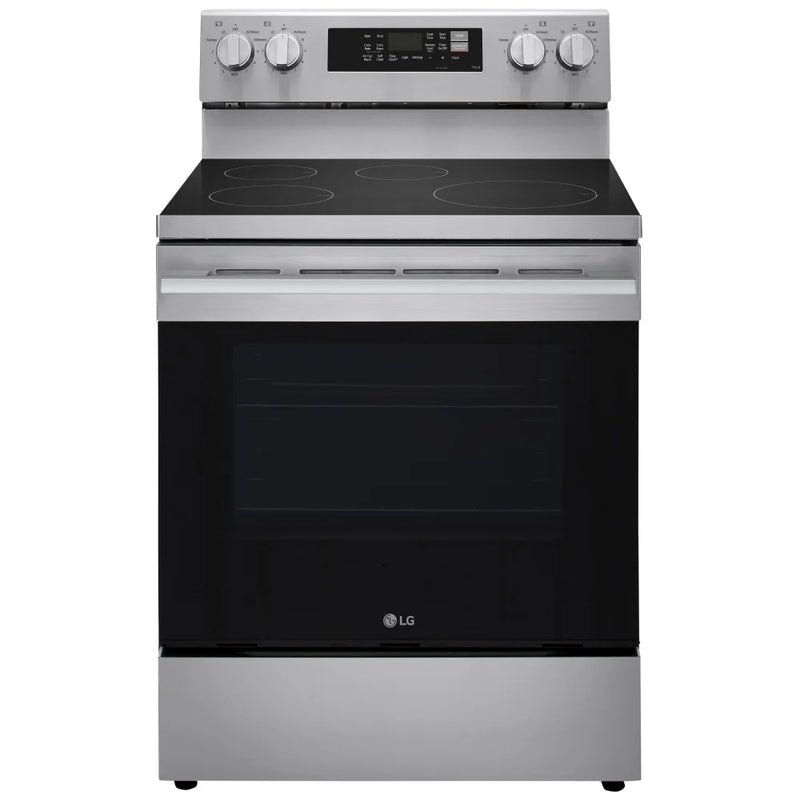 LG LRIN6323YE Induction Range, 6.3 cu. ft. Capacity, 30 inch Exterior Width, Convection, 4 Burners, Storage Drawer, Air Fry, Self Clean, 3,900 W Highest Element, Stainless Steel colour, EasyClean®, InstaView® Window, Probake Convection®, ThinQ® Technology