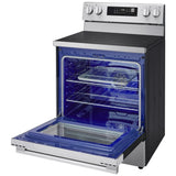 LG LRIN6323YE Induction Range, 6.3 cu. ft. Capacity, 30 inch Exterior Width, Convection, 4 Burners, Storage Drawer, Air Fry, Self Clean, 3,900 W Highest Element, Stainless Steel colour, EasyClean®, InstaView® Window, Probake Convection®, ThinQ® Technology