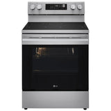 LG LRIN6323YE Induction Range, 6.3 cu. ft. Capacity, 30 inch Exterior Width, Convection, 4 Burners, Storage Drawer, Air Fry, Self Clean, 3,900 W Highest Element, Stainless Steel colour, EasyClean®, InstaView® Window, Probake Convection®, ThinQ® Technology
