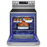 LG LRIN6323YE Induction Range, 6.3 cu. ft. Capacity, 30 inch Exterior Width, Convection, 4 Burners, Storage Drawer, Air Fry, Self Clean, 3,900 W Highest Element, Stainless Steel colour, EasyClean®, InstaView® Window, Probake Convection®, ThinQ® Technology