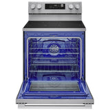 LG LRIN6323YE Induction Range, 6.3 cu. ft. Capacity, 30 inch Exterior Width, Convection, 4 Burners, Storage Drawer, Air Fry, Self Clean, 3,900 W Highest Element, Stainless Steel colour, EasyClean®, InstaView® Window, Probake Convection®, ThinQ® Technology