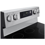 LG LRIN6323YE Induction Range, 6.3 cu. ft. Capacity, 30 inch Exterior Width, Convection, 4 Burners, Storage Drawer, Air Fry, Self Clean, 3,900 W Highest Element, Stainless Steel colour, EasyClean®, InstaView® Window, Probake Convection®, ThinQ® Technology