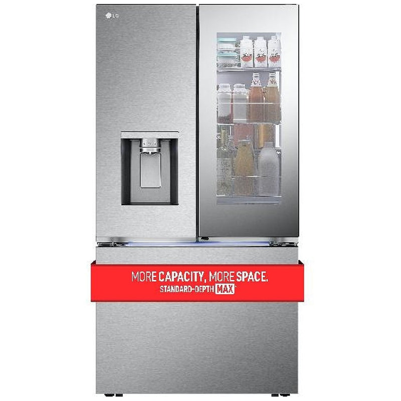 LG LRYKS3106S Bottom Freezer French Door Refrigerator, 36 inch Width, 31 cu. ft. Capacity, Water Dispenser (Exterior), Ice Dispenser (Thru Door), ENERGY STAR Certified, Stainless Steel colour