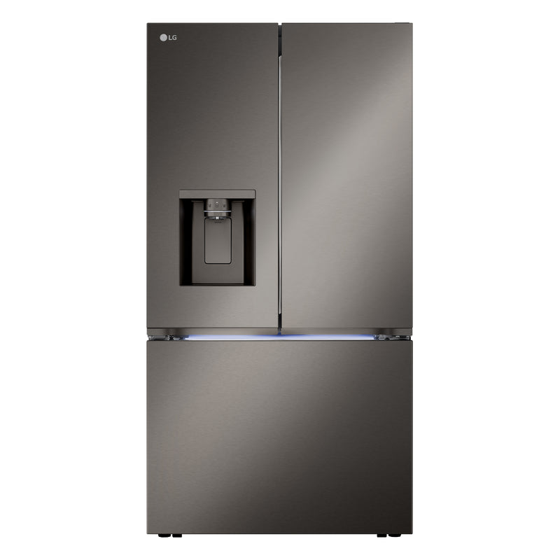 LG LRYXC2606D Counter Depth French Door Refrigerator, 36 inch Width, 25.5 cu. ft. Capacity, Counter Depth, Water Dispenser (Exterior), Ice Dispenser (Thru Door), ENERGY STAR Certified, Black Stainless Steel colour