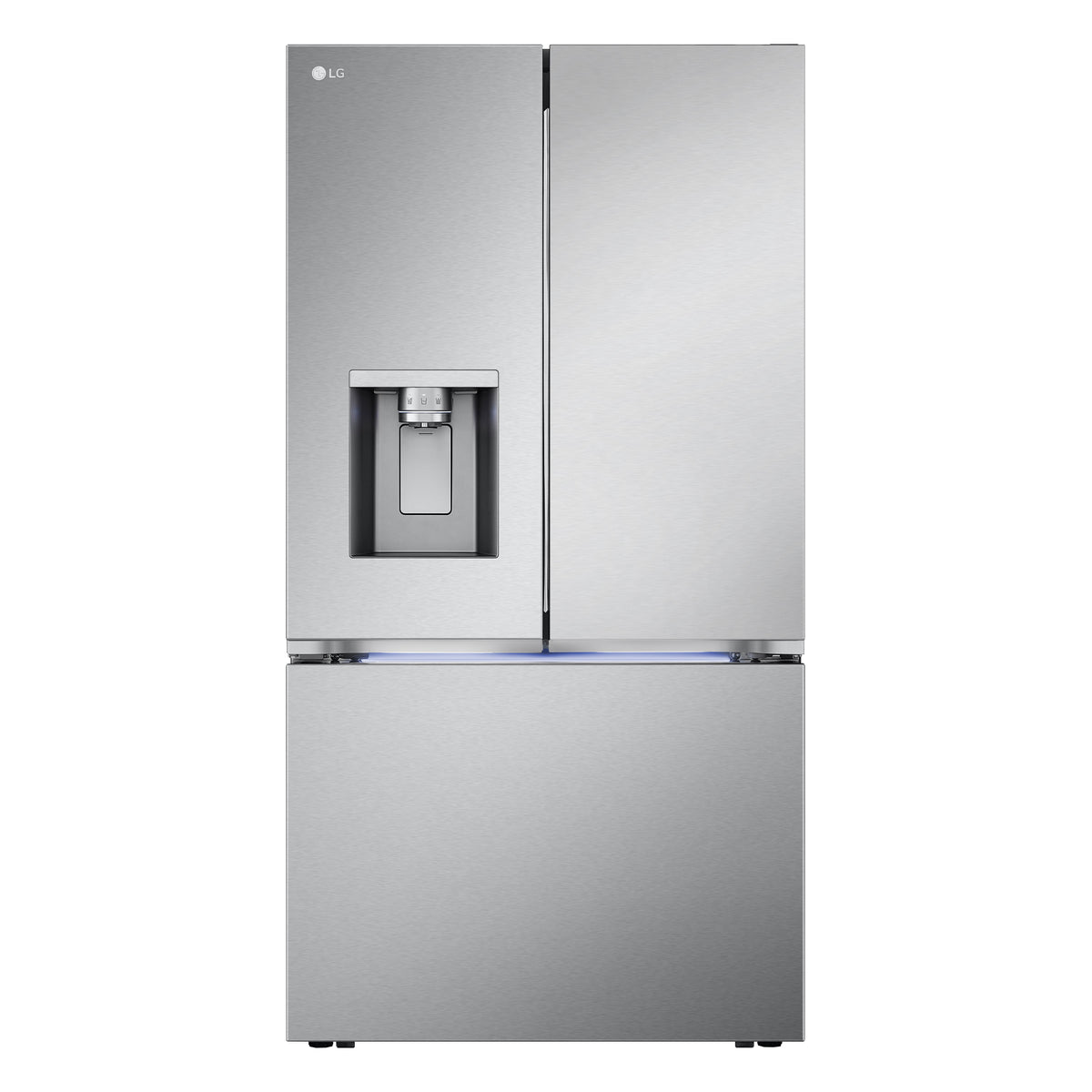LG LRYXC2606S Counter Depth French Door Refrigerator Front View