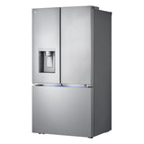 LG LRYXC2606S Counter Depth French Door Refrigerator Left Angle Light View