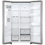 LG LS23C4230V Side by Side Counter Depth Refrigerator, 36 inch Width, Counter Depth, Ice Dispenser (Thru Door), Water Dispenser (Exterior), ENERGY STAR Certified, 23 cu. ft. Capacity, Stainless Steel colour