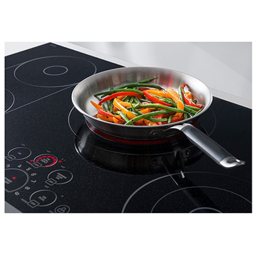 LG Studio 30" Electric Cooktop with Warming Zone and SmoothTouch LSCE305ST