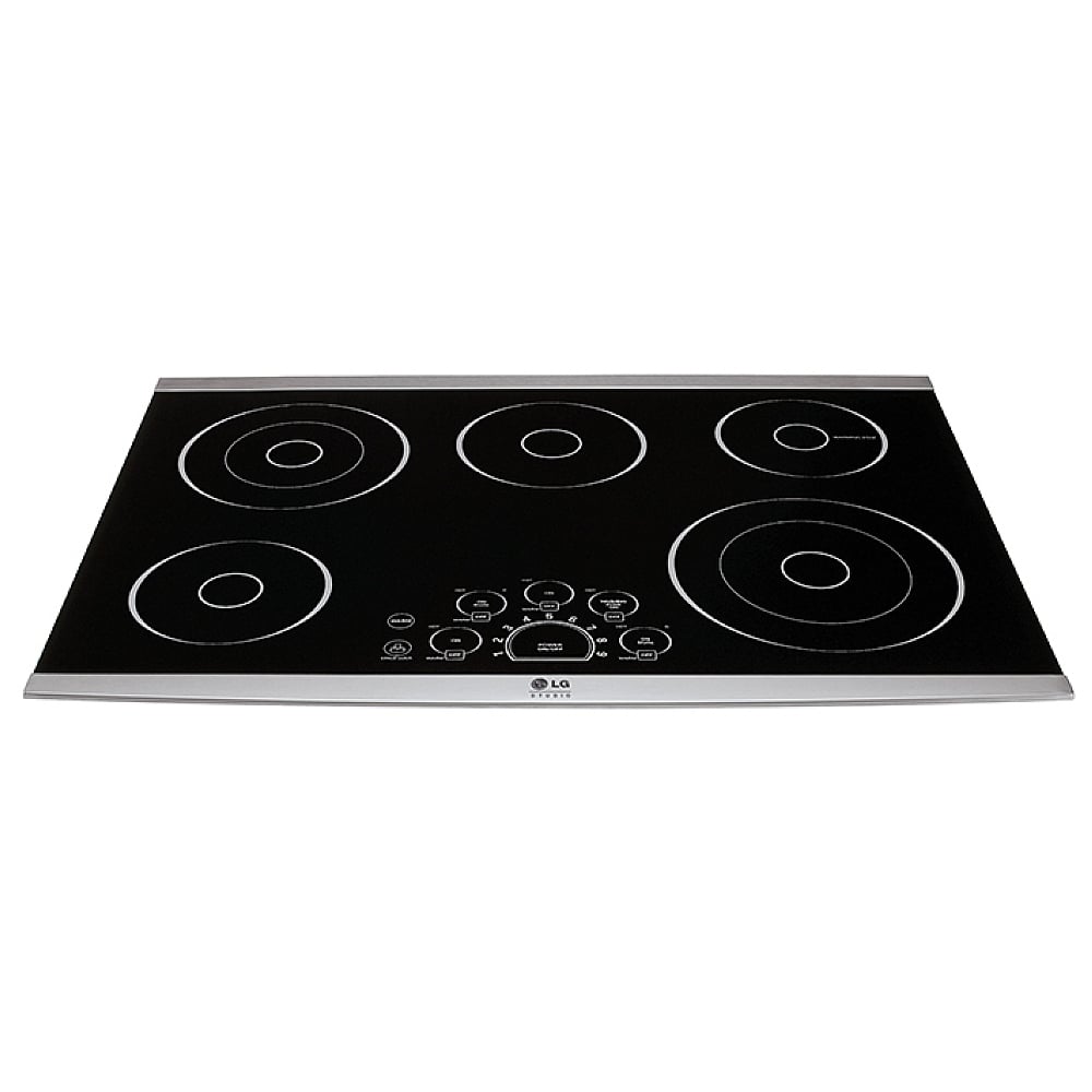 LG Studio 30" Electric Cooktop with Warming Zone and SmoothTouch LSCE305ST