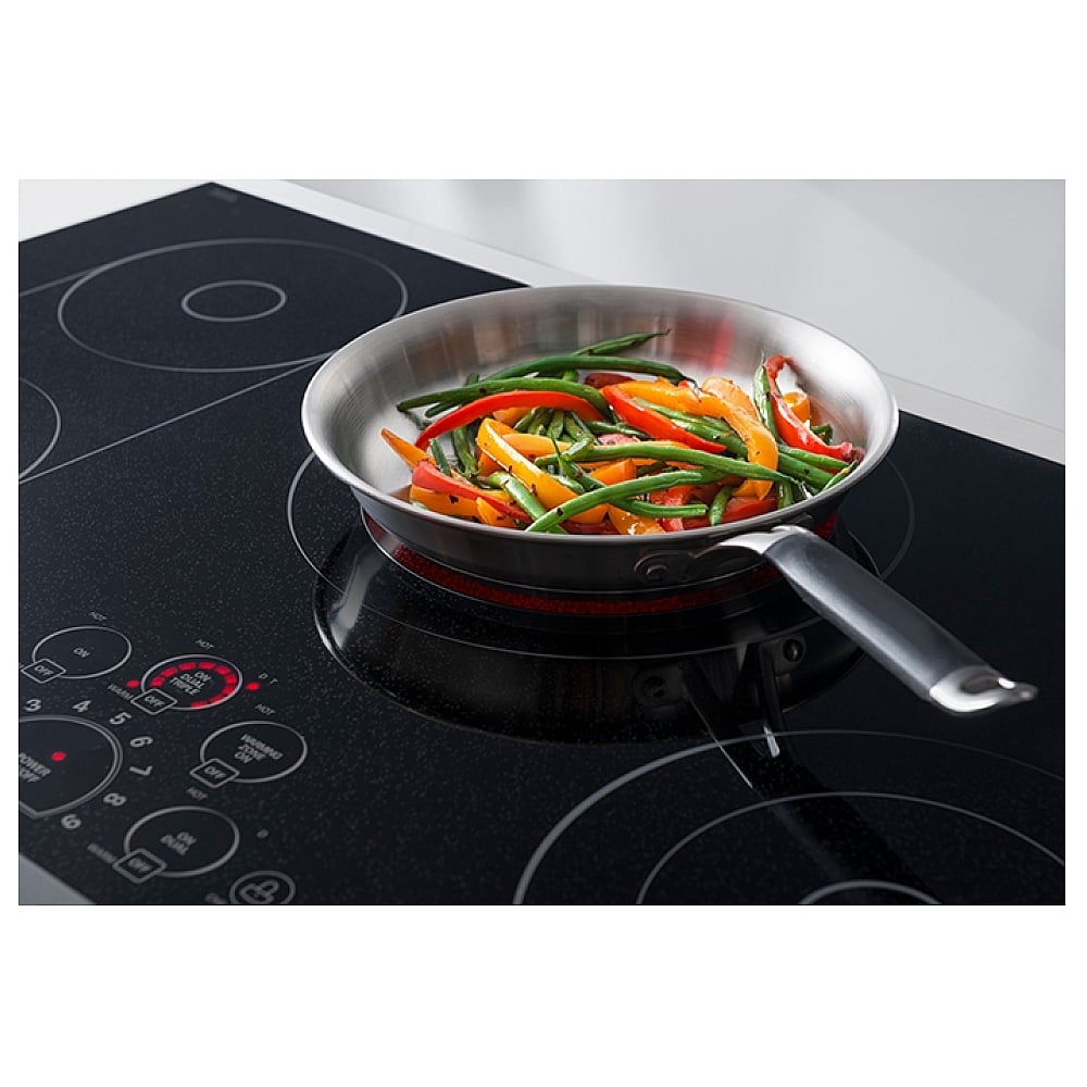 LG Studio 30" Electric Cooktop with Warming Zone and SmoothTouch LSCE305ST