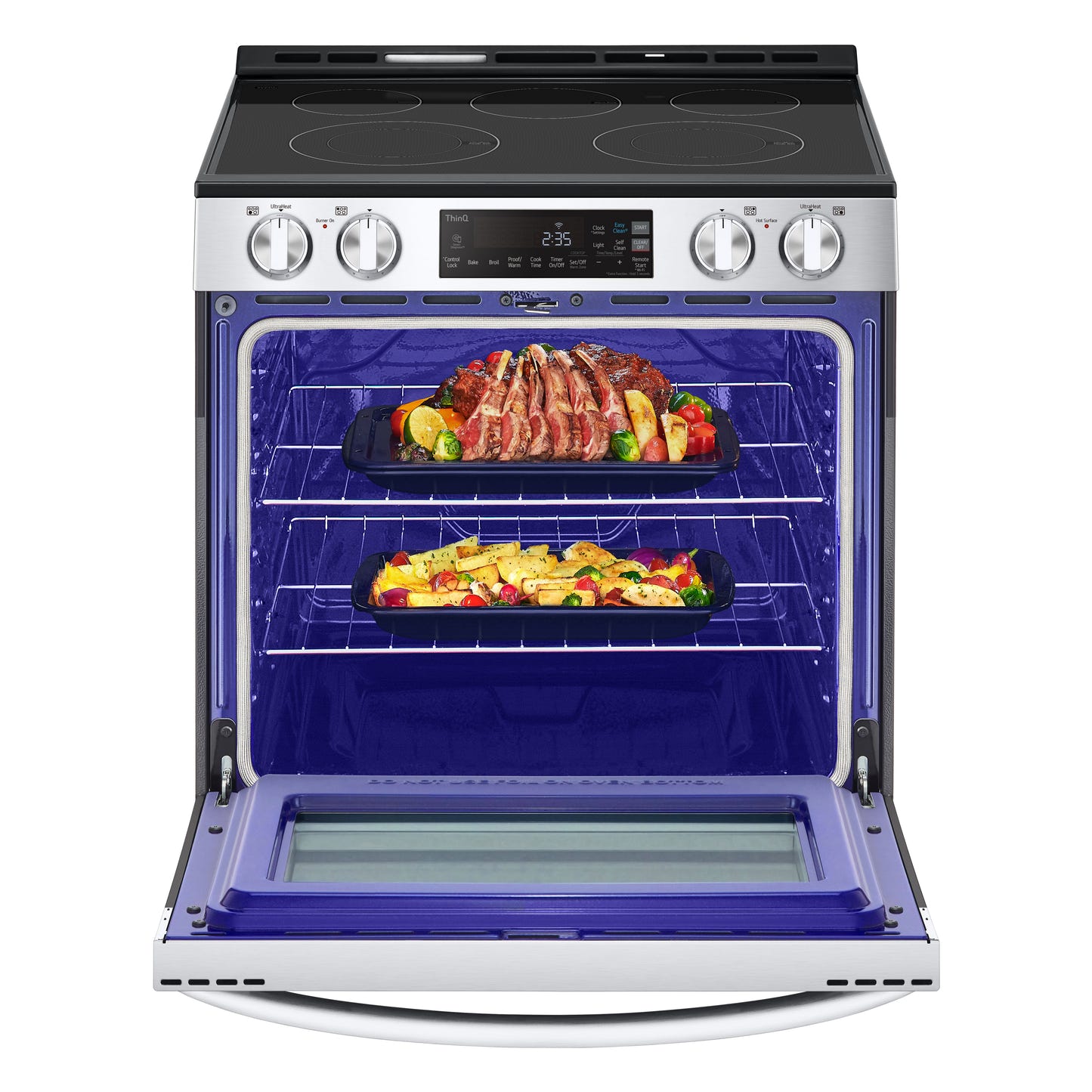 6.3 cu ft. Smart Wi-Fi Enabled Electric Slide-in Ranges with EasyClean® LSEL6331F