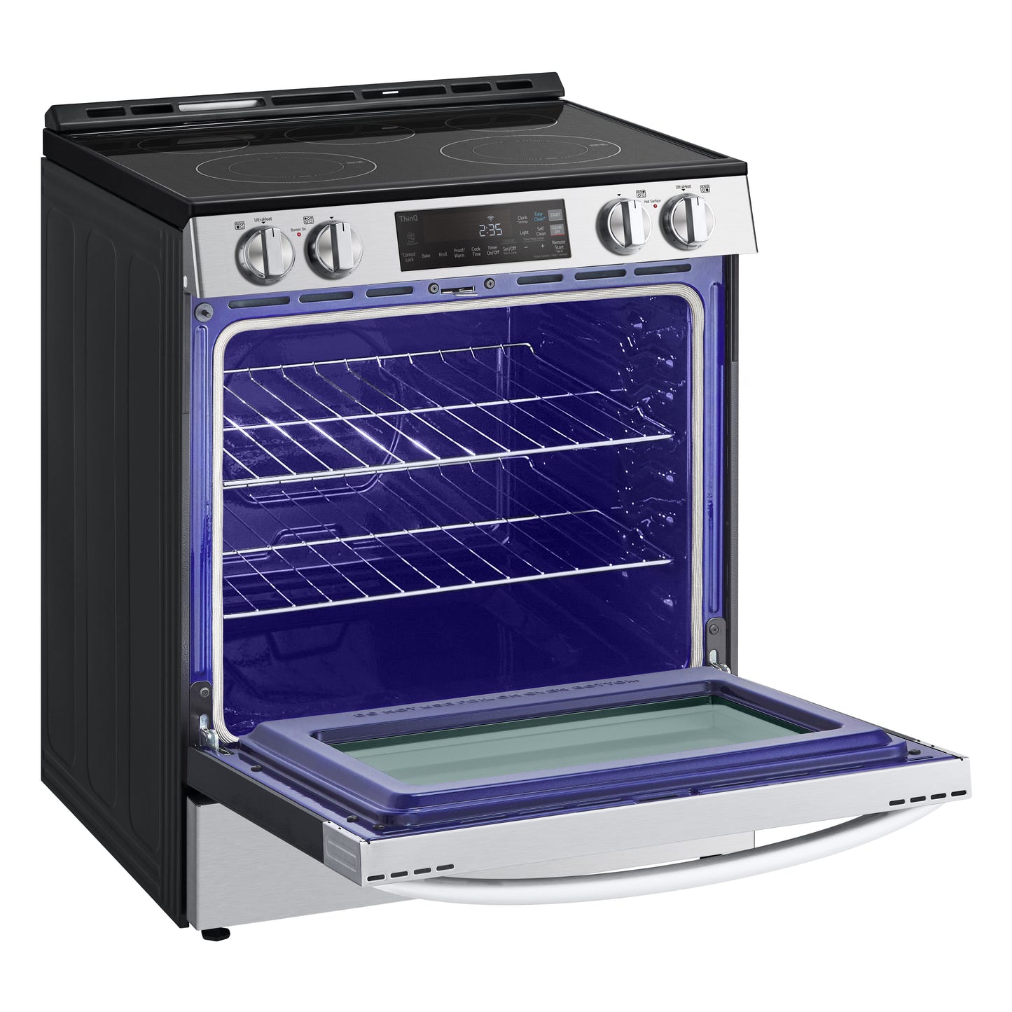 6.3 cu ft. Smart Wi-Fi Enabled Electric Slide-in Ranges with EasyClean® LSEL6331F