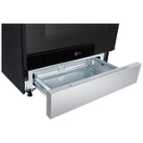 LG LSEL6331XE Electric Range, 6.3 cu. ft. Capacity, 30 inch Exterior Width, 5 Burners, Storage Drawer, Steam & Self Clean, 3,200 W Highest Element, Stainless Steel colour, EasyClean®, PrintProof® Stainless Steel, SmartDiagnosis™, SmoothTouch®, ThinQ Care™
