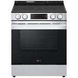 LG LSEL6331XE Electric Range, 6.3 cu. ft. Capacity, 30 inch Exterior Width, 5 Burners, Storage Drawer, Steam & Self Clean, 3,200 W Highest Element, Stainless Steel colour, EasyClean®, PrintProof® Stainless Steel, SmartDiagnosis™, SmoothTouch®, ThinQ Care™