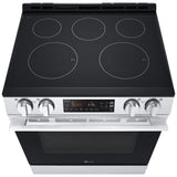 LG LSEL6331XE Electric Range, 6.3 cu. ft. Capacity, 30 inch Exterior Width, 5 Burners, Storage Drawer, Steam & Self Clean, 3,200 W Highest Element, Stainless Steel colour, EasyClean®, PrintProof® Stainless Steel, SmartDiagnosis™, SmoothTouch®, ThinQ Care™