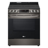 LG 6.3 cu. ft. Smart Wi-Fi Enabled Fan Convection Electric Slide-in Range with Air Fry & EasyClean® LSEL6333D front view