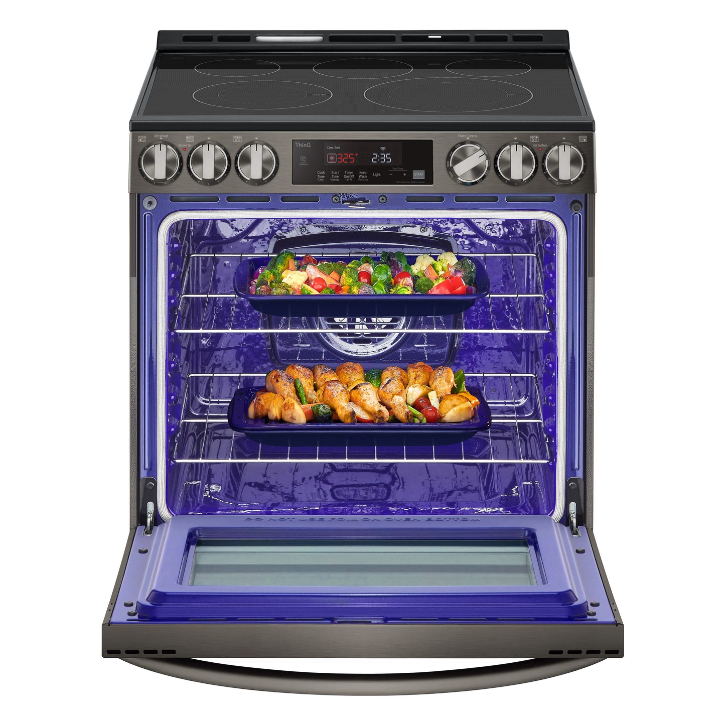 6.3 cu ft. Smart Wi-Fi Enabled Fan Convection Electric Slide-in Ranges with Air Fry & EasyClean® LSEL6333D