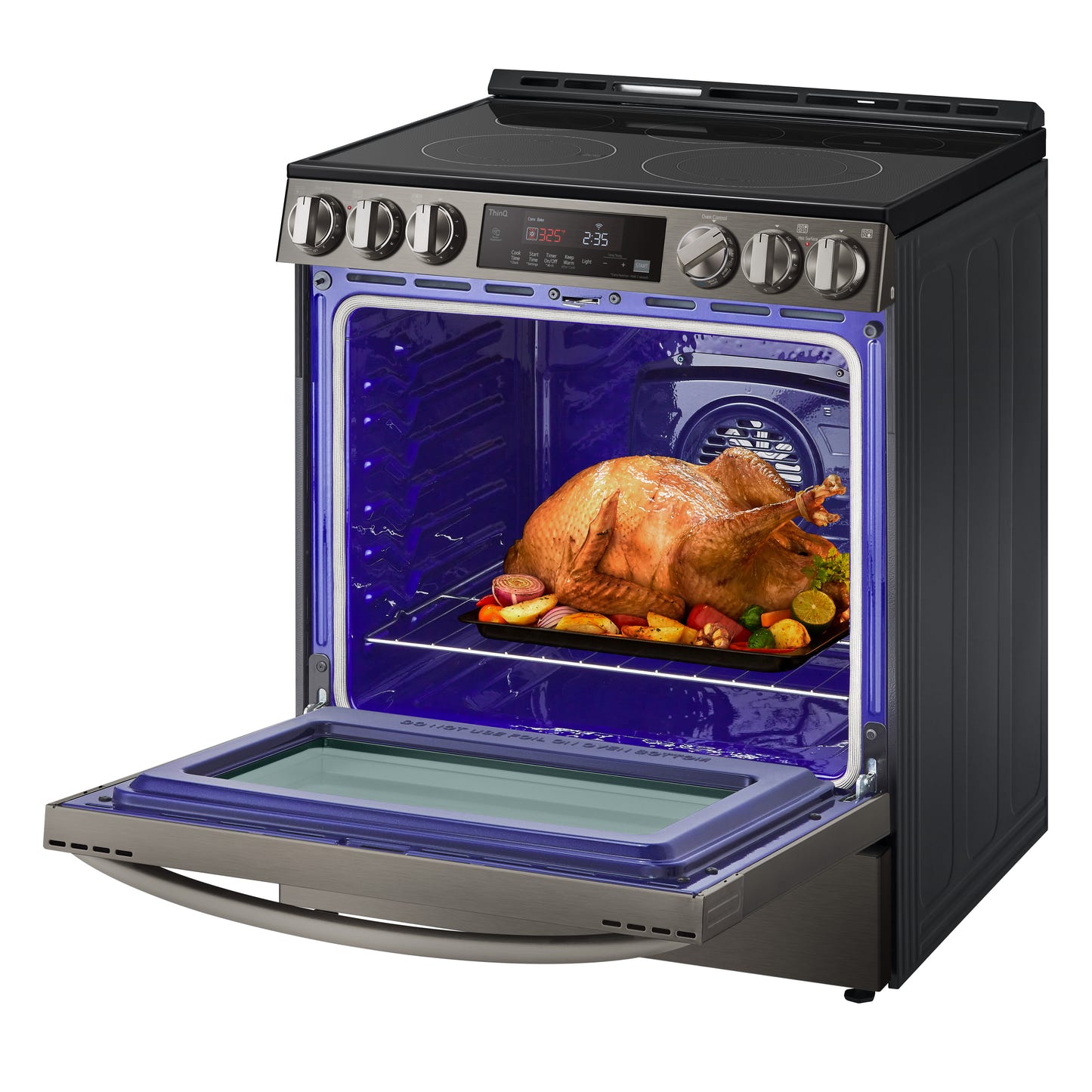 6.3 cu ft. Smart Wi-Fi Enabled Fan Convection Electric Slide-in Ranges with Air Fry & EasyClean® LSEL6333D
