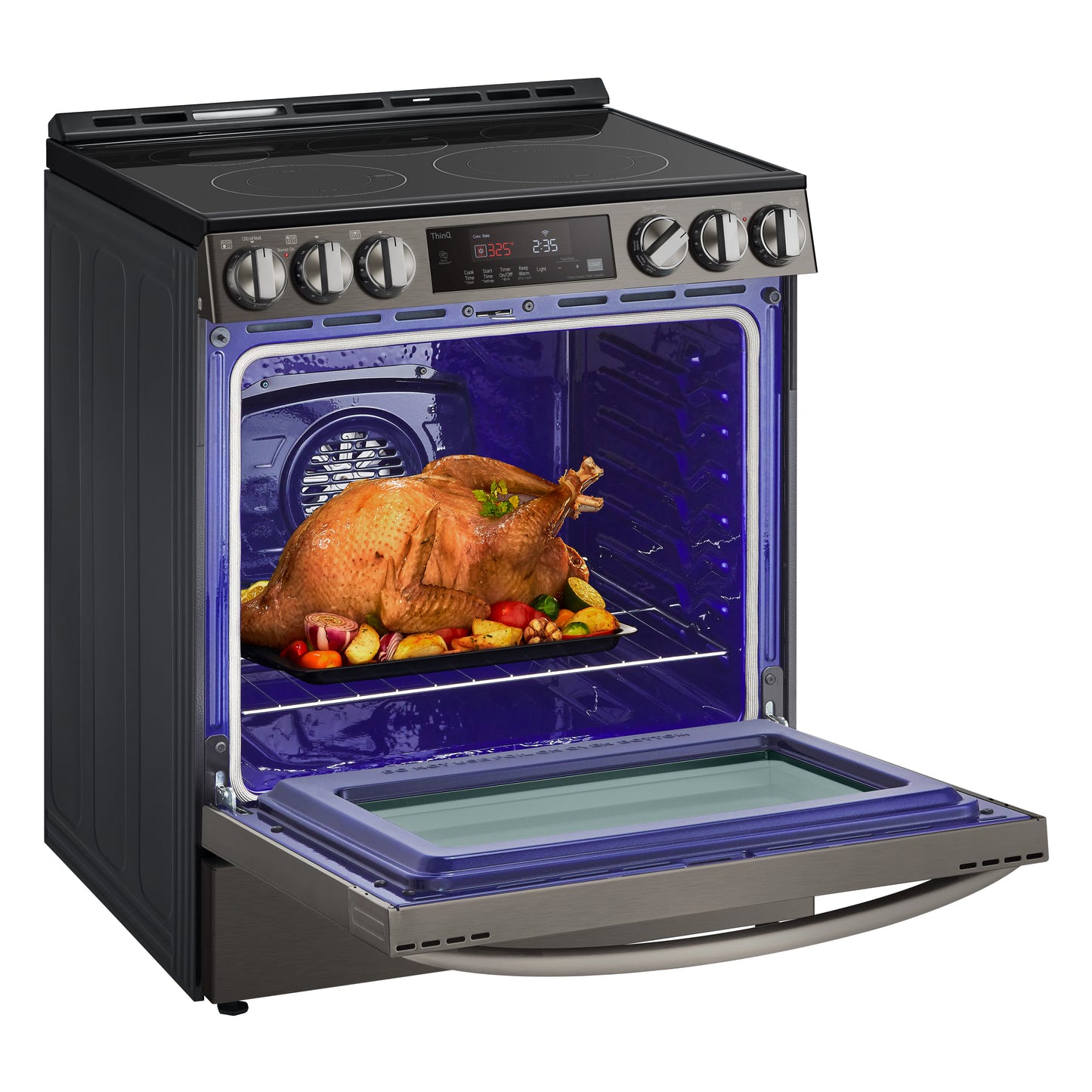 6.3 cu ft. Smart Wi-Fi Enabled Fan Convection Electric Slide-in Ranges with Air Fry & EasyClean® LSEL6333D
