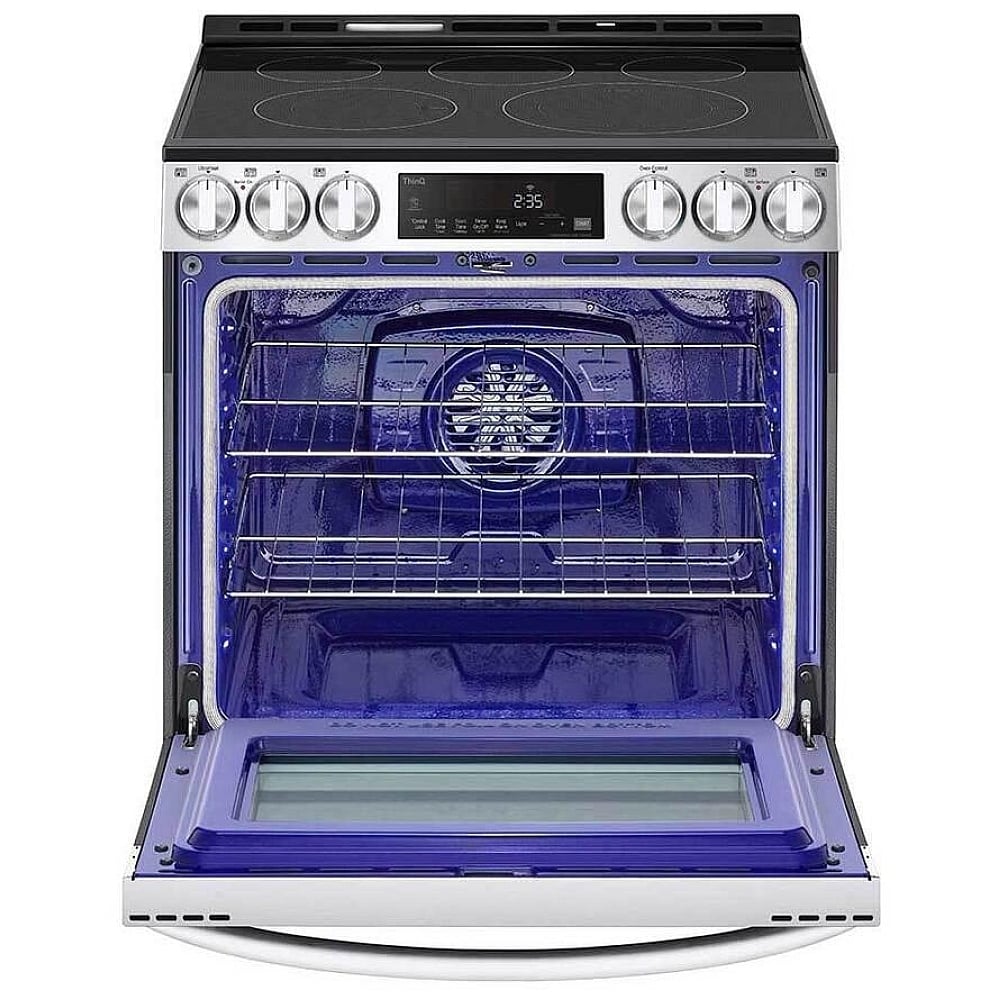 LG 6.3 cu. ft. Smart Wi-Fi Enabled Fan Convection Electric Slide-in Range with Air Fry & EasyClean® LSEL6333F