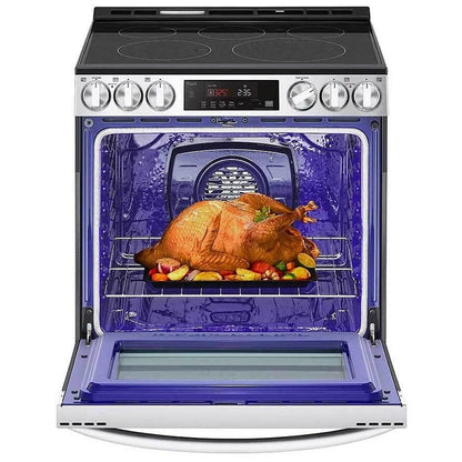 LG 6.3 cu. ft. Smart Wi-Fi Enabled Fan Convection Electric Slide-in Range with Air Fry & EasyClean® LSEL6333F