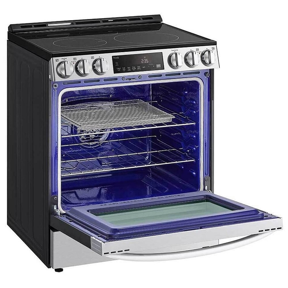 LG 6.3 cu. ft. Smart Wi-Fi Enabled Fan Convection Electric Slide-in Range with Air Fry & EasyClean® LSEL6333F
