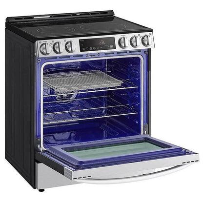 LG 6.3 cu. ft. Smart Wi-Fi Enabled Fan Convection Electric Slide-in Range with Air Fry & EasyClean® LSEL6333F