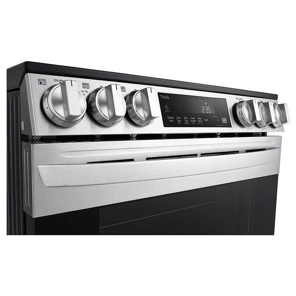 LG 6.3 cu. ft. Smart Wi-Fi Enabled Fan Convection Electric Slide-in Range with Air Fry & EasyClean® LSEL6333F