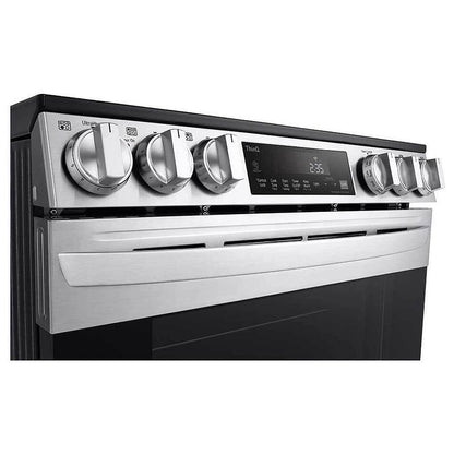 LG 6.3 cu. ft. Smart Wi-Fi Enabled Fan Convection Electric Slide-in Range with Air Fry & EasyClean® LSEL6333F