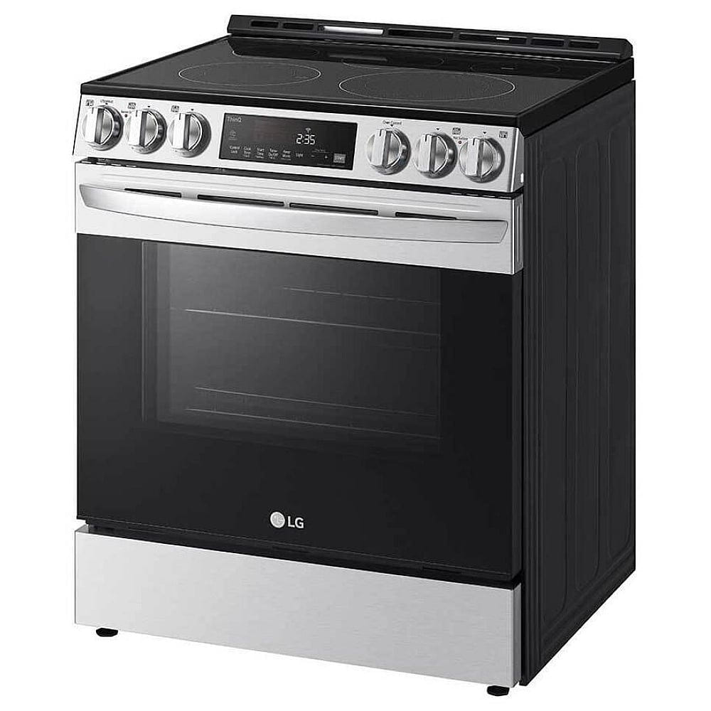 LG 6.3 cu. ft. Smart Wi-Fi Enabled Fan Convection Electric Slide-in Range with Air Fry & EasyClean® LSEL6333F