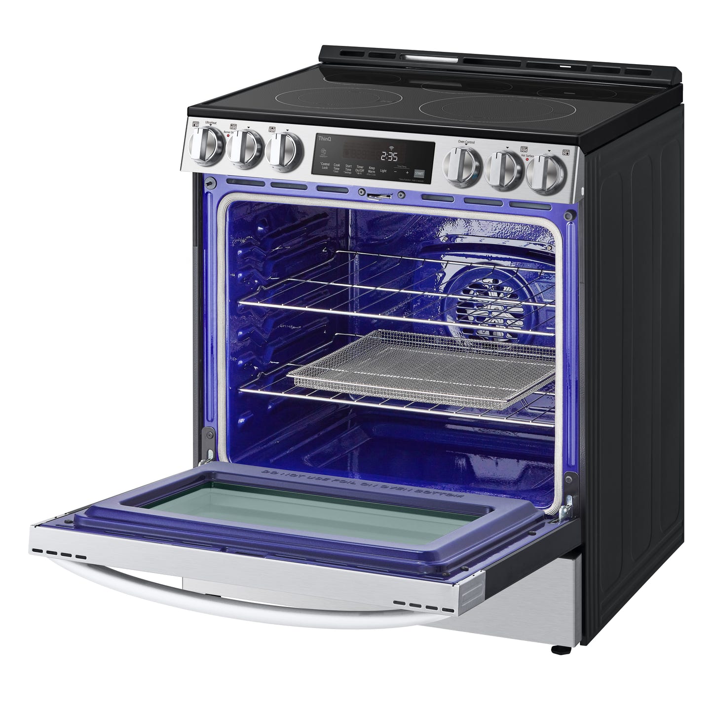 6.3 cu ft. Smart Wi-Fi Enabled Fan Convection Electric Slide-in Ranges with Air Fry & EasyClean® LSEL6333F