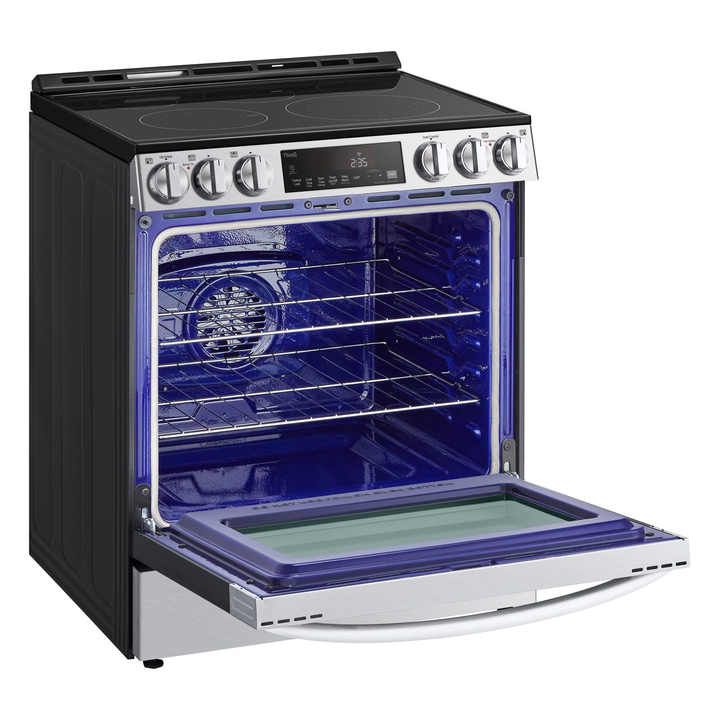 6.3 cu ft. Smart Wi-Fi Enabled Fan Convection Electric Slide-in Ranges with Air Fry & EasyClean® LSEL6333F