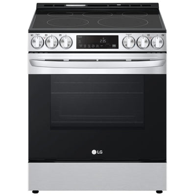 LG 6.3 cu. ft. Smart Wi-Fi Enabled Fan Convection Electric Slide-in Range with Air Fry & EasyClean® LSEL6333F