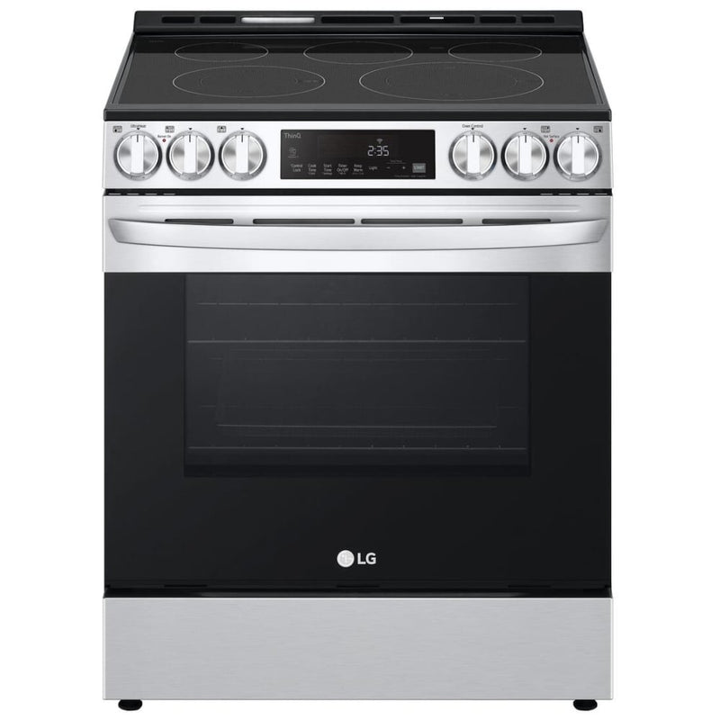 LG 6.3 cu. ft. Smart Wi-Fi Enabled Fan Convection Electric Slide-in Range with Air Fry & EasyClean® LSEL6333F