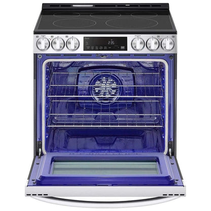 LG 6.3 cu. ft. Smart Wi-Fi Enabled Fan Convection Electric Slide-in Range with Air Fry & EasyClean® LSEL6333F