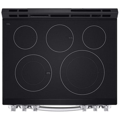 LG 6.3 cu. ft. Smart Wi-Fi Enabled Fan Convection Electric Slide-in Range with Air Fry & EasyClean® LSEL6333F