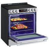 LG LSEL6333XE Electric Range, 6.3 cu. ft. Capacity, 30 inch Exterior Width, Convection, 5 Burners, Storage Drawer, Air Fry, Self Clean, 3,200 W Highest Element, Stainless Steel colour