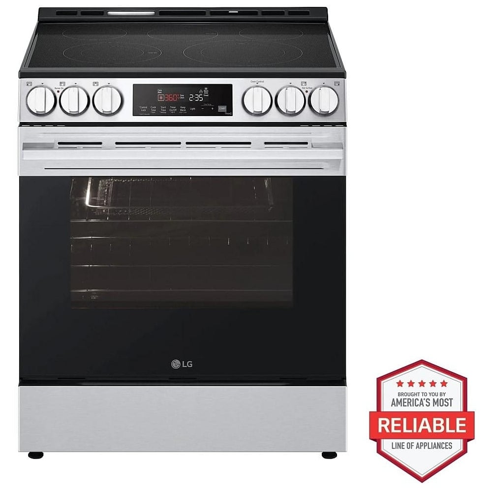 LG LSEL6333XE Electric Range, 6.3 cu. ft. Capacity, 30 inch, 5 Burner, 3200W