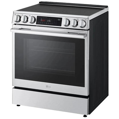 LG LSEL6335XE Electric Range, 6.3 cu. ft. Capacity, 30 inch Exterior Width, Convection, 5 Burners, Storage Drawer, Air Fry, Self Clean, 3,200 Watts Highest Burner Element, Stainless Steel colour