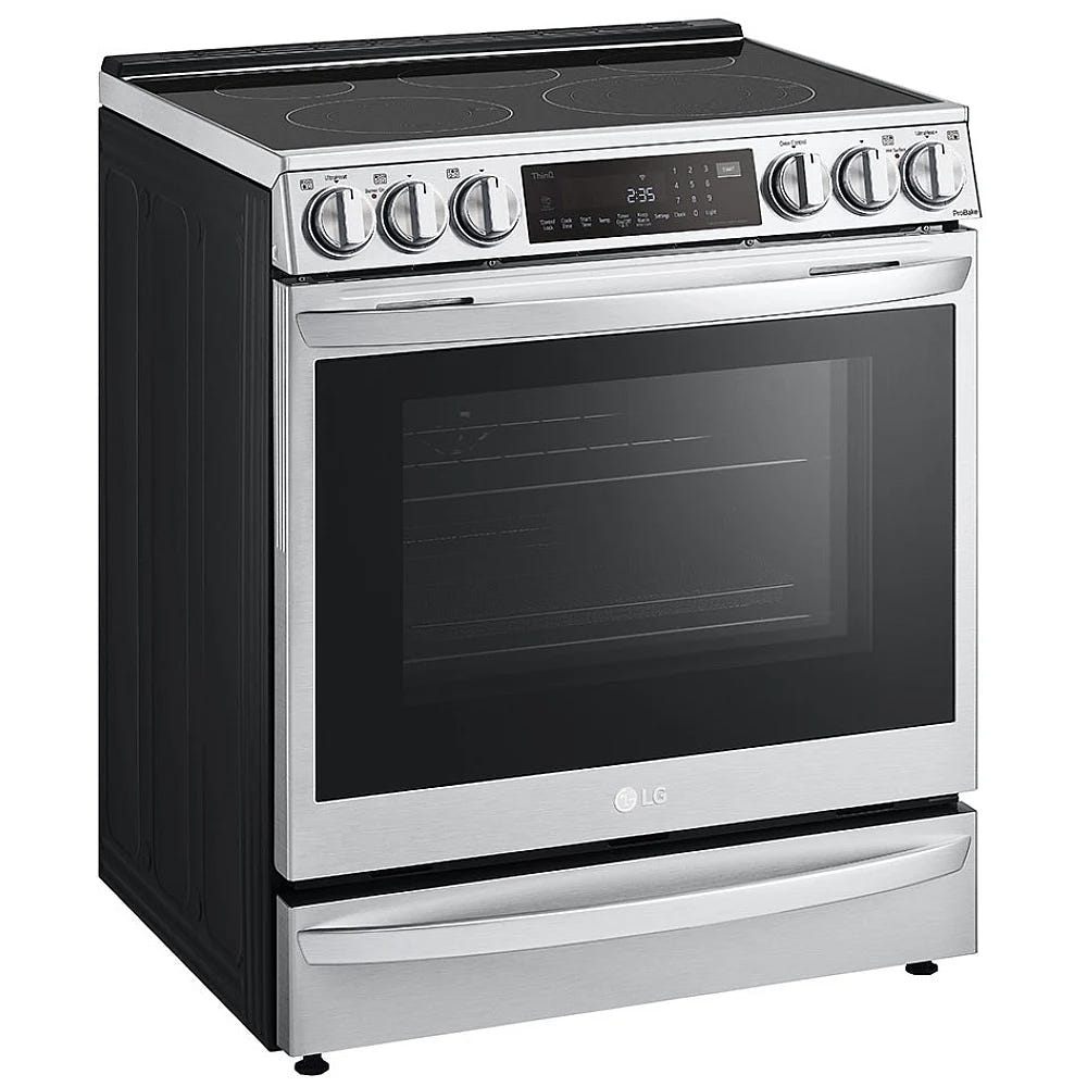 6.3 cu ft. Smart Wi-Fi Enabled ProBake Convection® InstaView™ Electric Slide-in Ranges with Air Sous Vide and Air Fry LSEL6337F