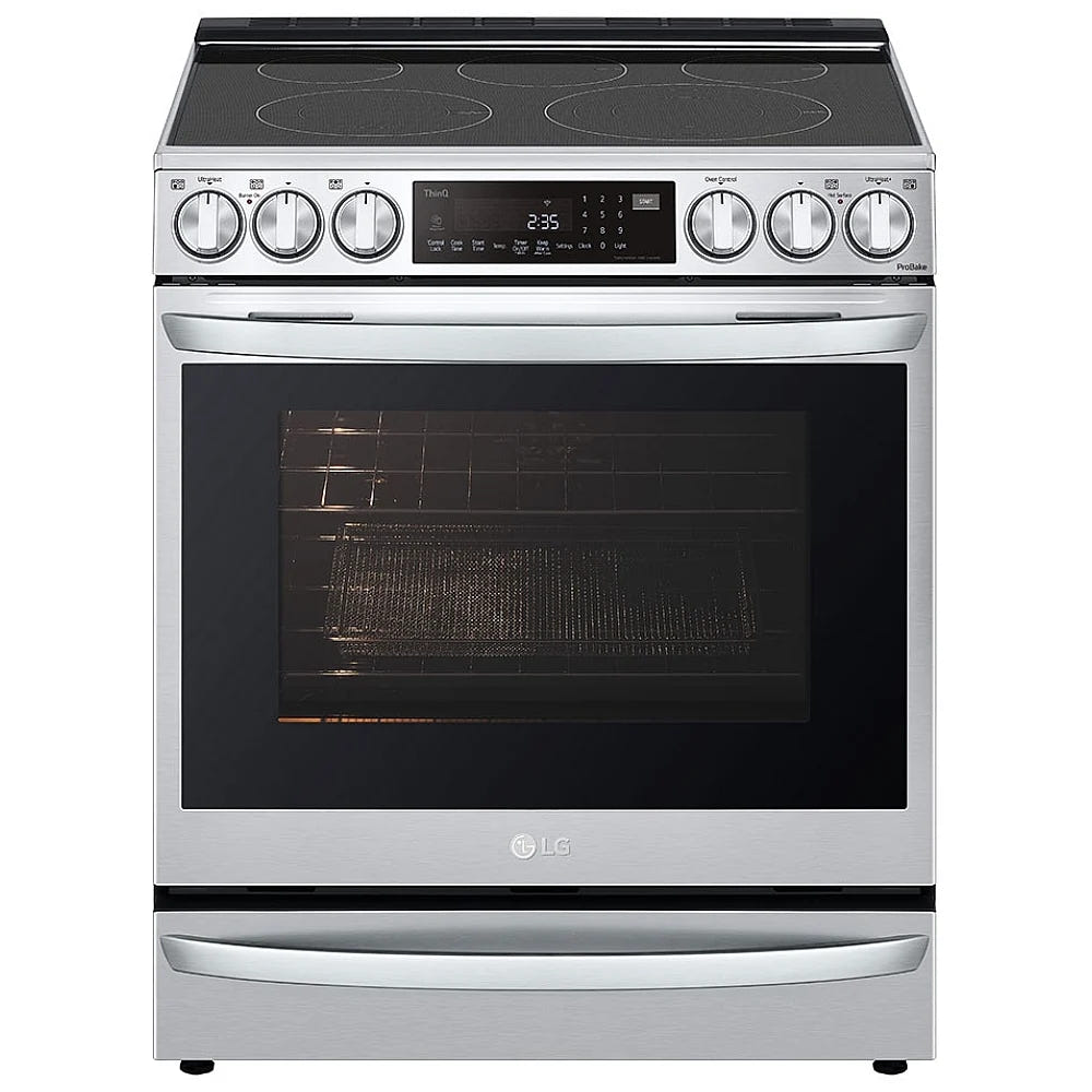 6.3 cu ft. Smart Wi-Fi Enabled ProBake Convection® InstaView™ Electric Slide-in Ranges with Air Sous Vide and Air Fry LSEL6337F