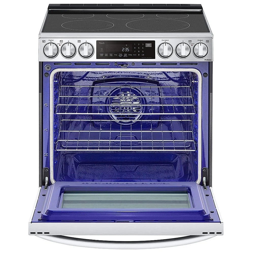 6.3 cu ft. Smart Wi-Fi Enabled ProBake Convection® InstaView™ Electric Slide-in Ranges with Air Sous Vide and Air Fry LSEL6337F