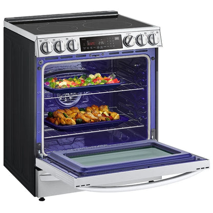 6.3 cu ft. Smart Wi-Fi Enabled ProBake Convection® InstaView™ Electric Slide-in Ranges with Air Sous Vide and Air Fry LSEL6337F