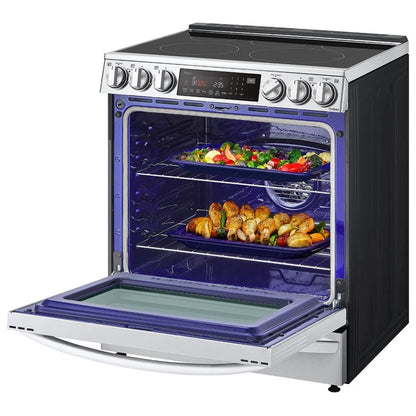 6.3 cu ft. Smart Wi-Fi Enabled ProBake Convection® InstaView™ Electric Slide-in Ranges with Air Sous Vide and Air Fry LSEL6337F