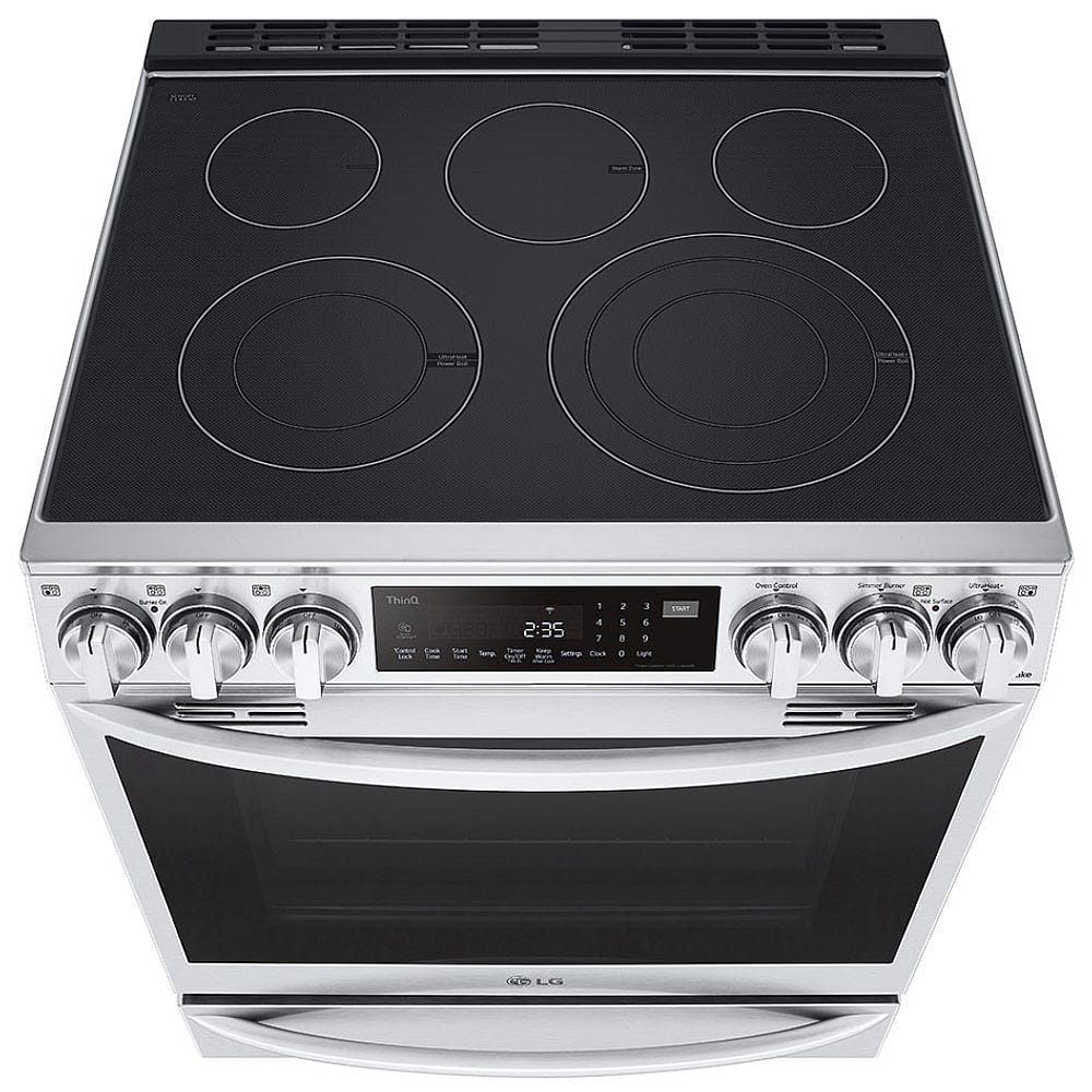 6.3 cu ft. Smart Wi-Fi Enabled ProBake Convection® InstaView™ Electric Slide-in Ranges with Air Sous Vide and Air Fry LSEL6337F